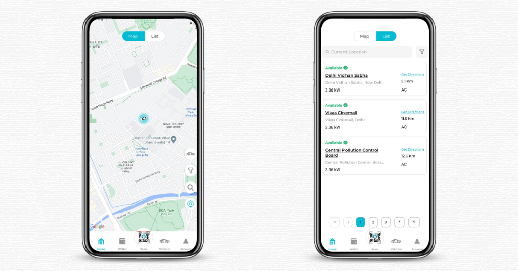 Tobor Mobile App - Map View & List View